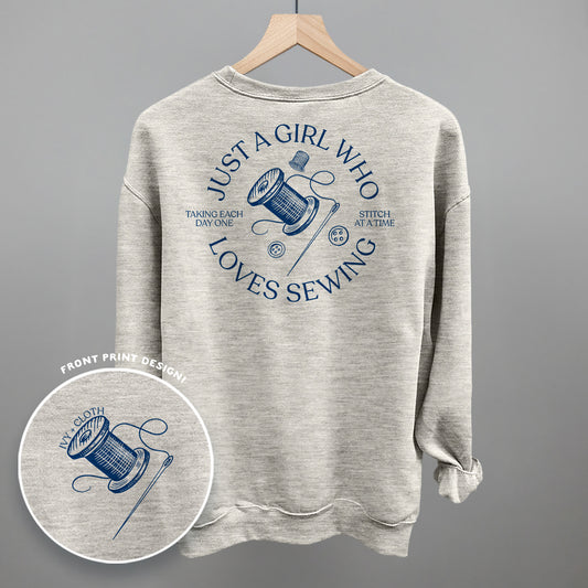 Just A Girl Who Loves Sewing (Back Print)