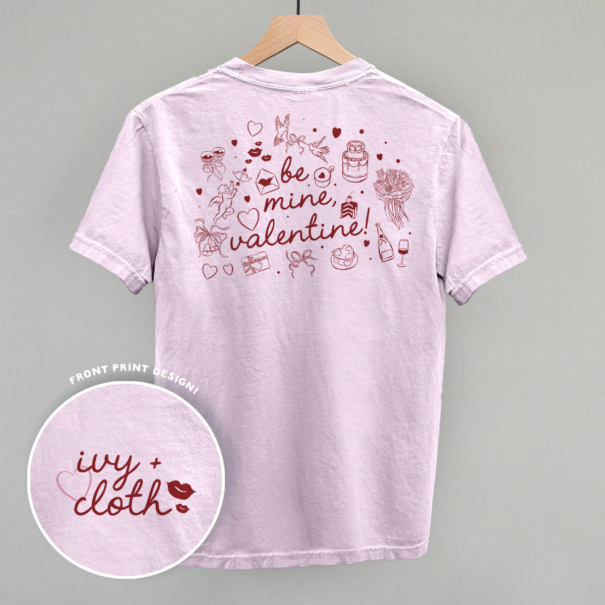 Be Mine, Valentine Doodles (Back Print)