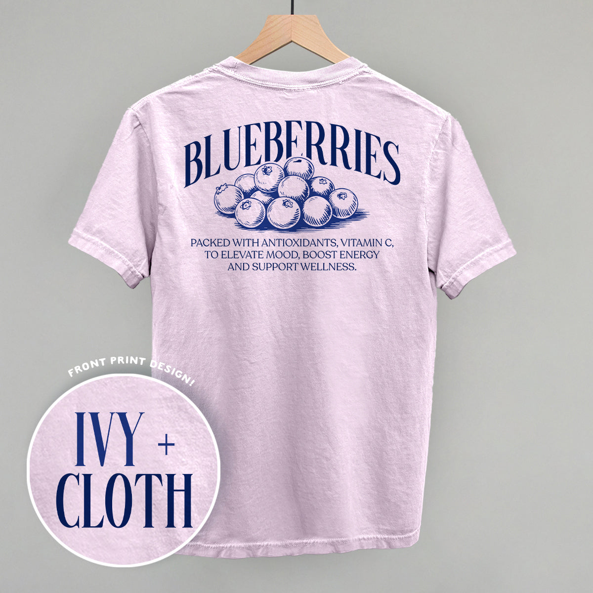 Blueberry Wellness (Back Print)