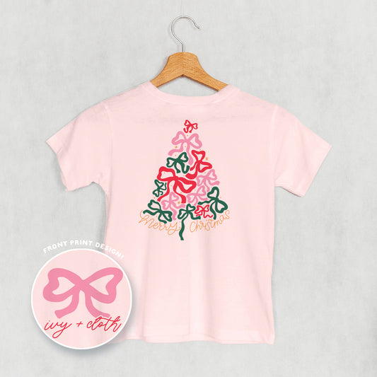 Merry Christmas Bow Tree (Kids Back Print)