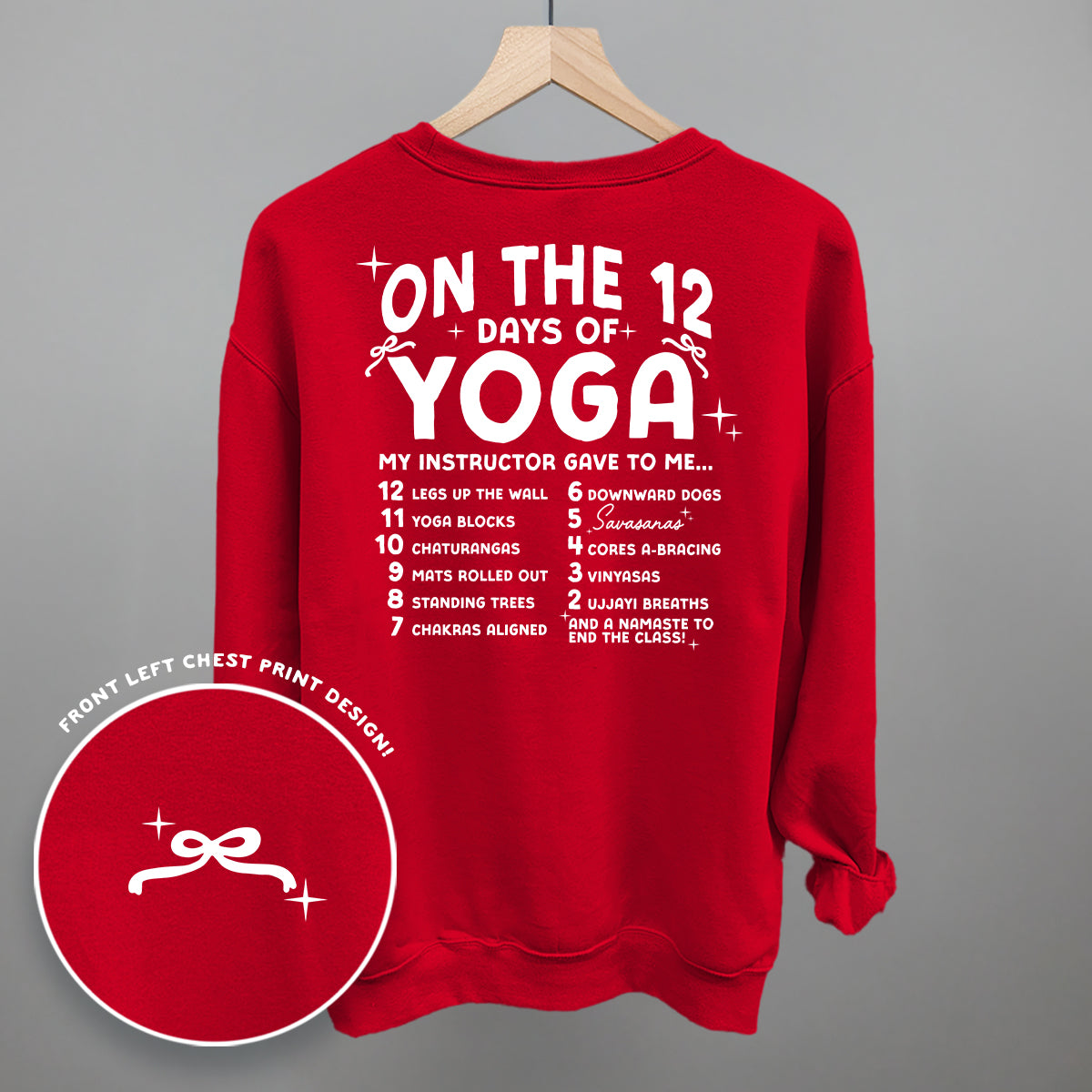 12 Days Of Yoga (Back Print)