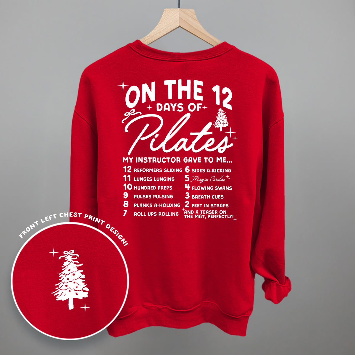 12 Days Of Pilates (Back Print)