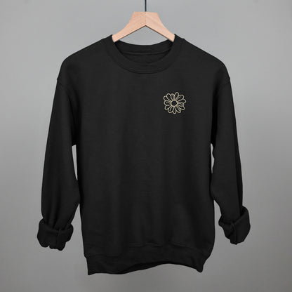 Flower Doodle Cream (Left Chest)
