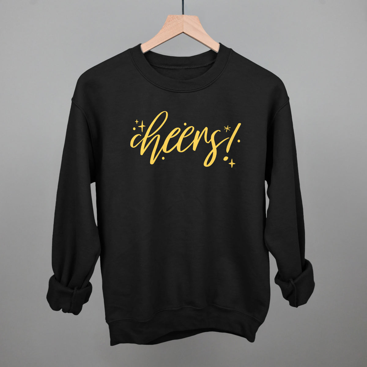 Cheers Gold Script + Sparkles