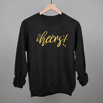 Cheers Gold Script + Sparkles