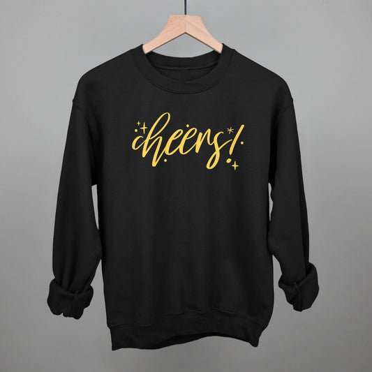 Cheers Gold Script + Sparkles