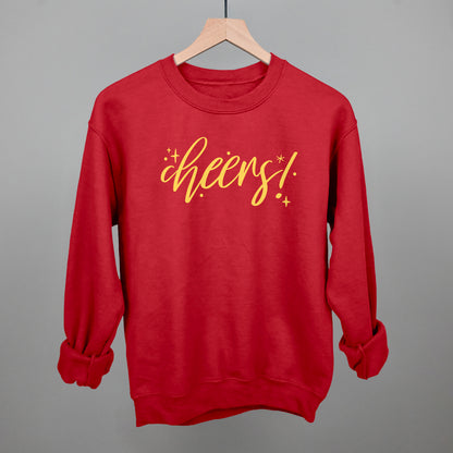 Cheers Gold Script + Sparkles