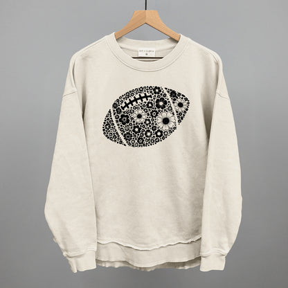 Floral Football Black