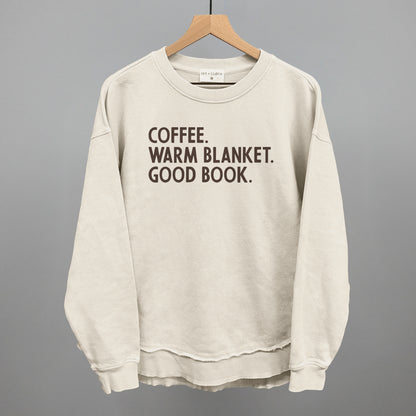 Coffee Warm Blanket Good Book