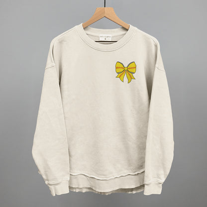 Softball Bow (Left Chest Print)