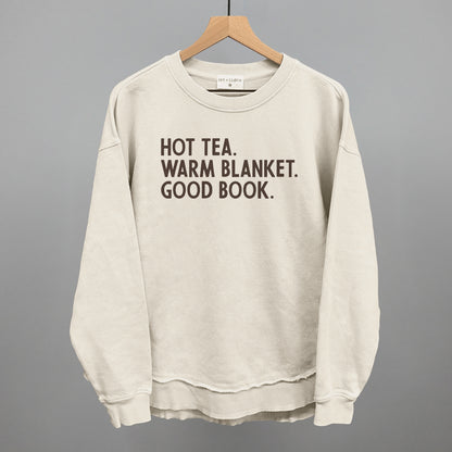 Hot Tea Warm Blanket Good Book