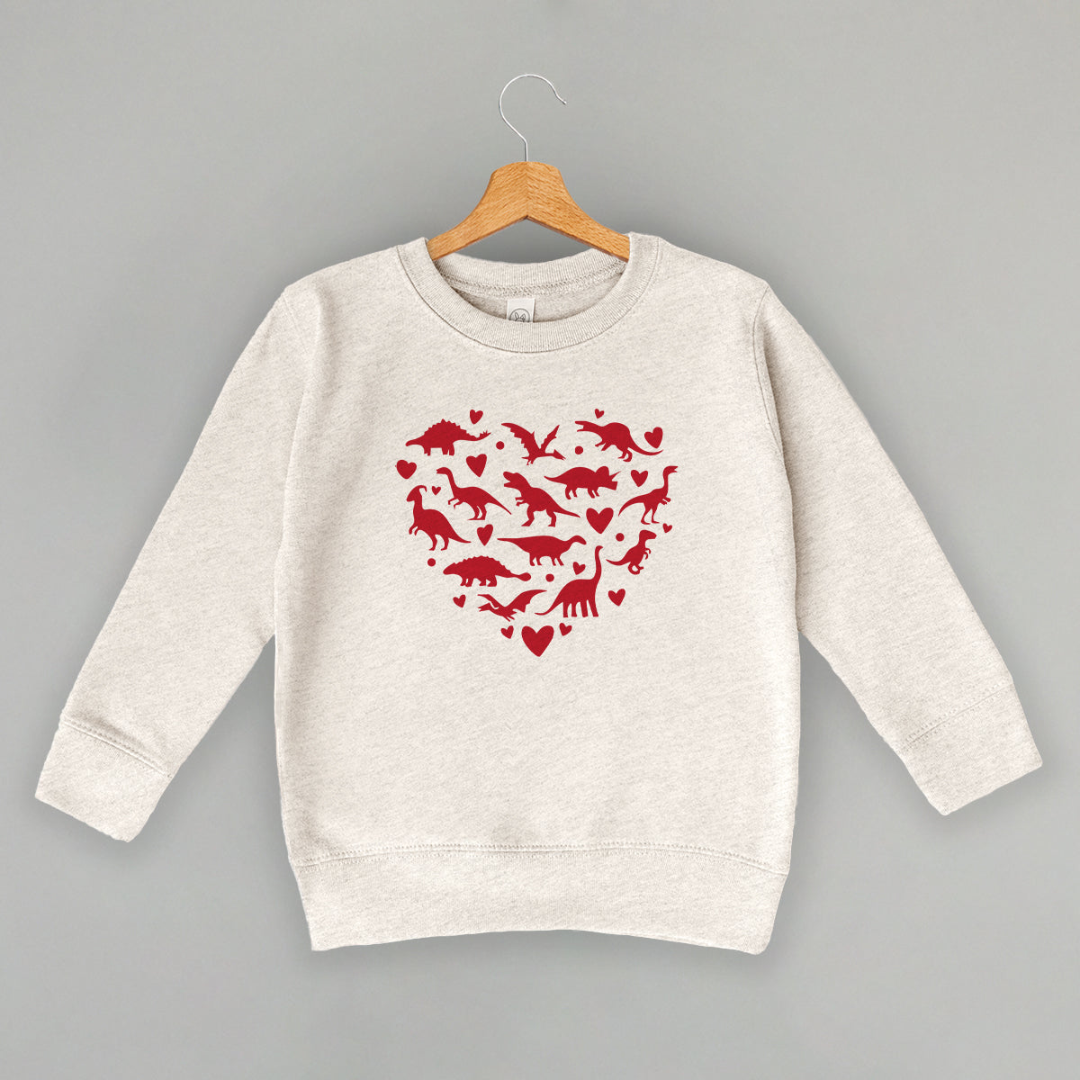 Dinosaur Red Heart (Kids)