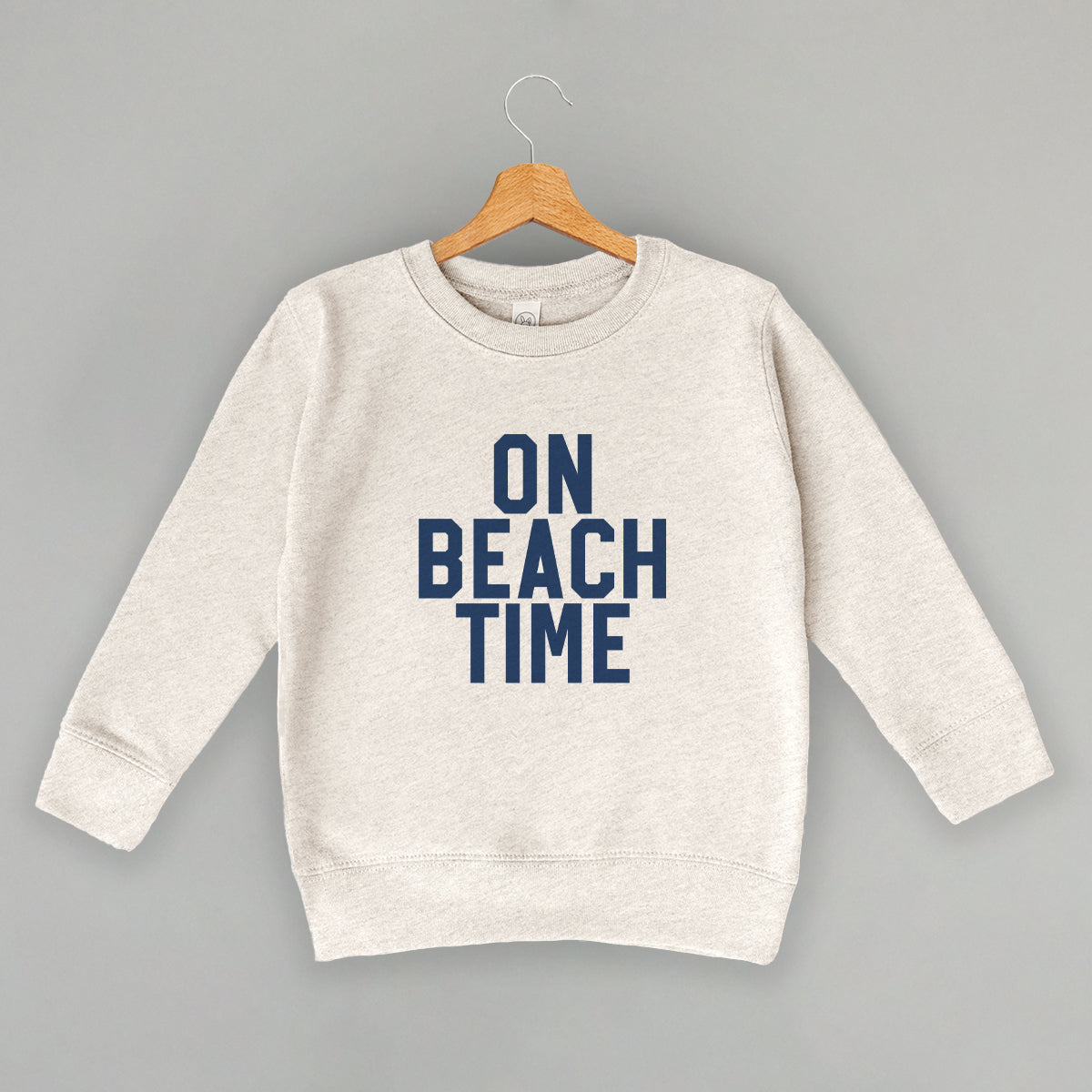 On Beach Time Block Letters (Kids)