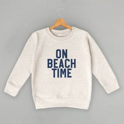 On Beach Time Block Letters (Kids)