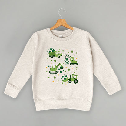 St. Patrick's Construction Vehicles + Clovers (Kids)