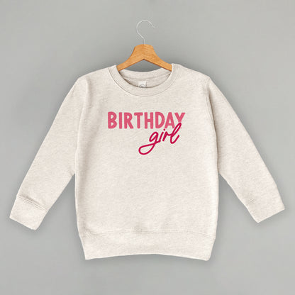 Birthday Girl (Pink Sans Serif + Script) (Kids)