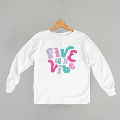 Five Is A Vibe (Pink + Purple) (Kids)