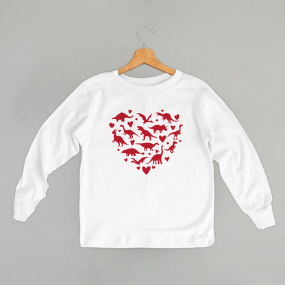 Dinosaur Red Heart (Kids)
