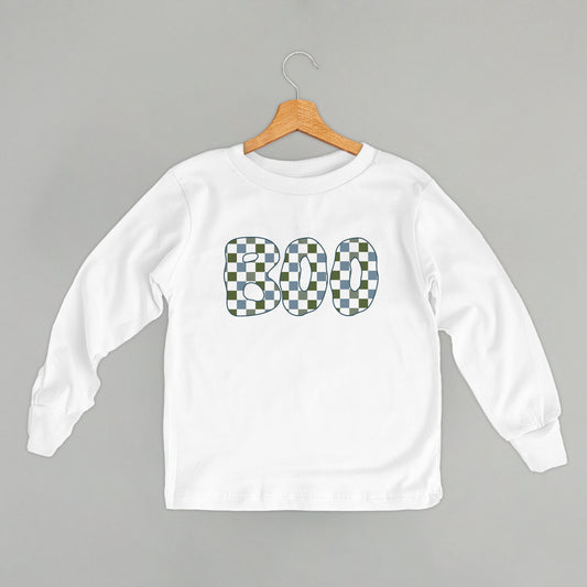 Boo Checkered (Blue & Green) (Kids)