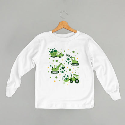 St. Patrick's Construction Vehicles + Clovers (Kids)