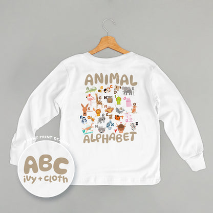 ABC Animals (Kids Back Print)