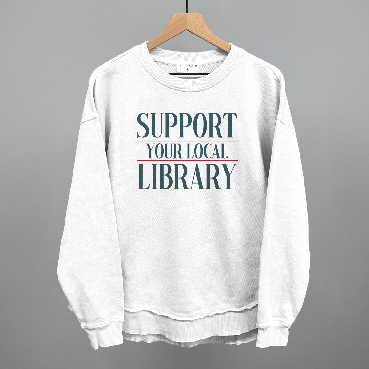Support Your Local Library Serif