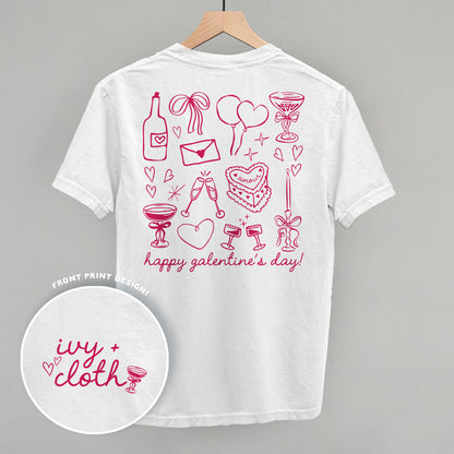 Galentine's Pink Doodles (Back Print)