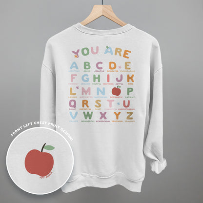 You Are (Alphabet Letters) (Back Print)