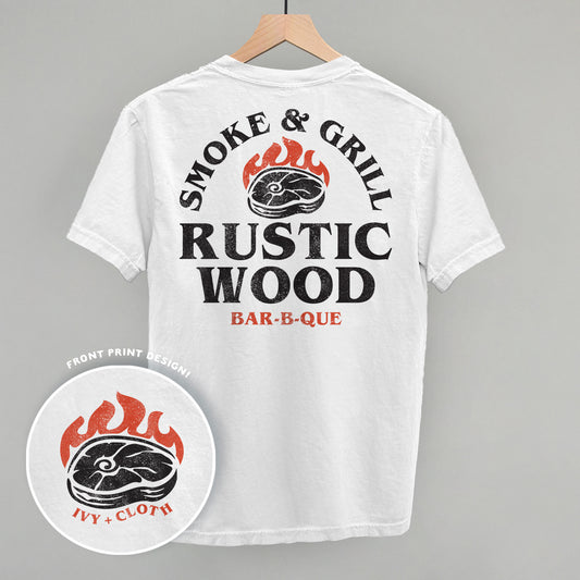Rustic Wood BBQ (Back Print)