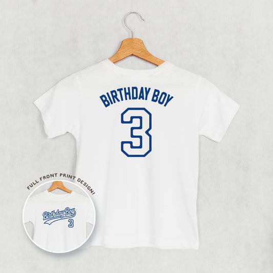 Birthday Boy Varsity #3 (Kids Back Print)