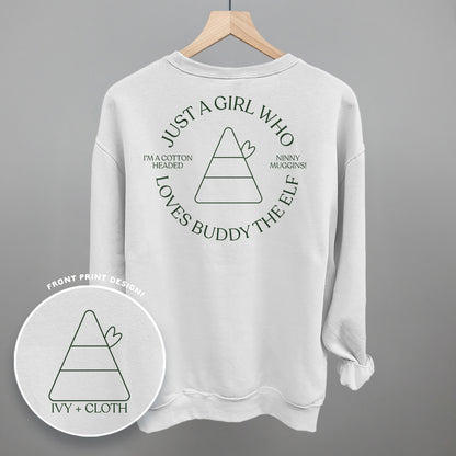Just A Girl Who Loves Buddy The Elf (Back Print)