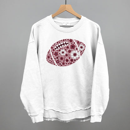 Floral Football Maroon
