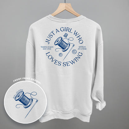 Just A Girl Who Loves Sewing (Back Print)