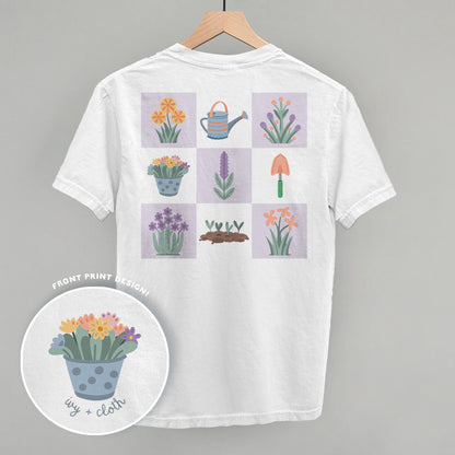 Floral Grid Doodles (Back Print)