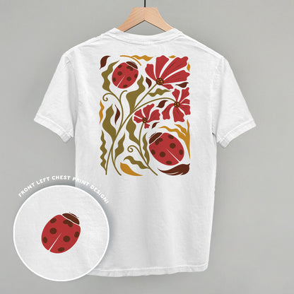 Ladybugs And Leaves (Back Print)