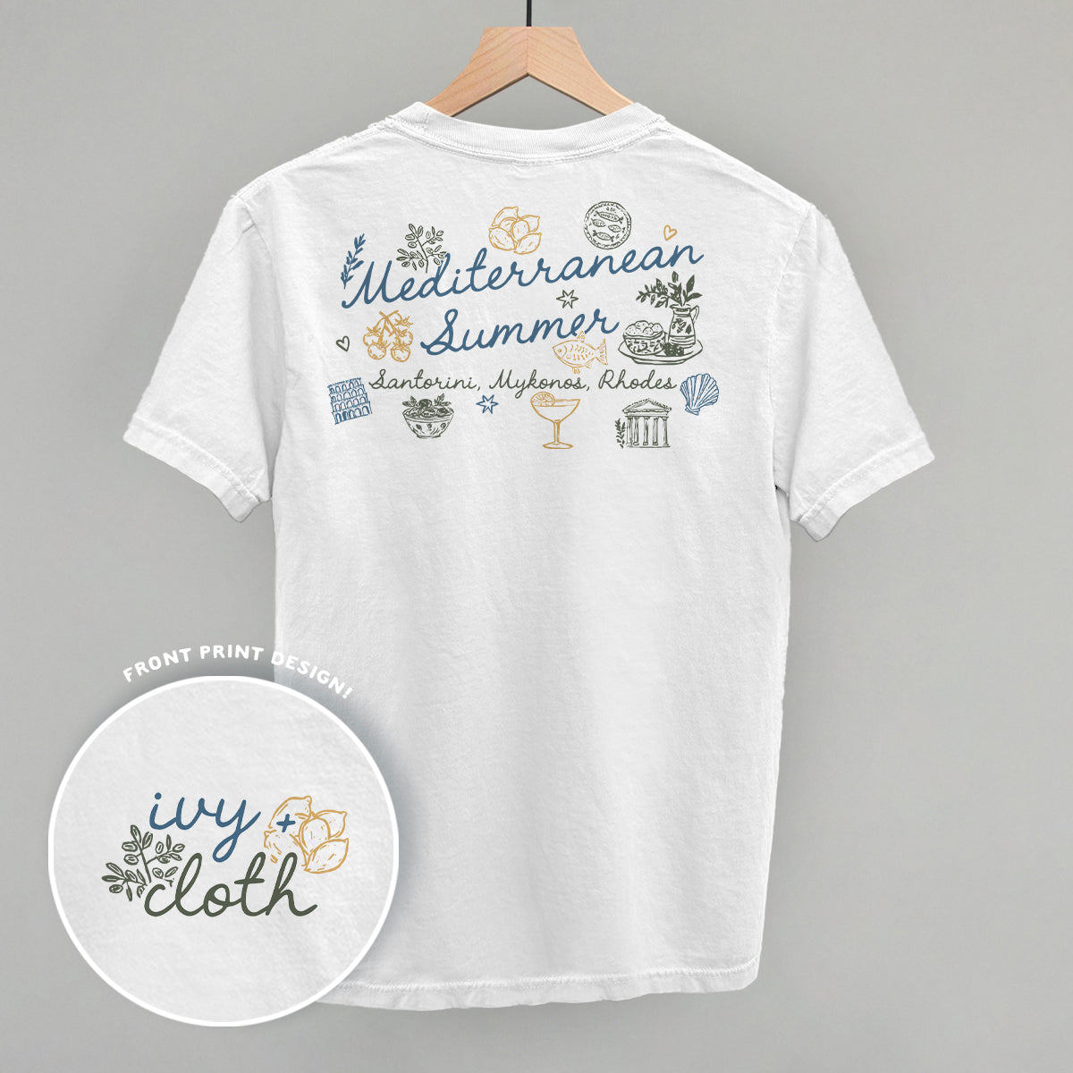 Mediterranean Summer Doodles (Back Print)