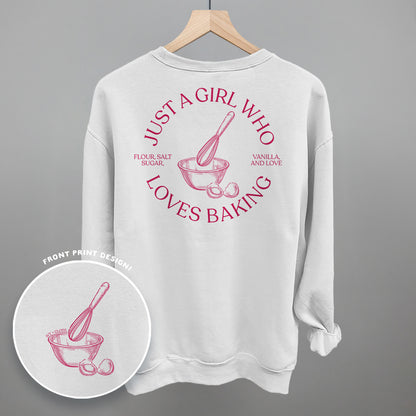 Just A Girl Who Loves Baking (Back Print)