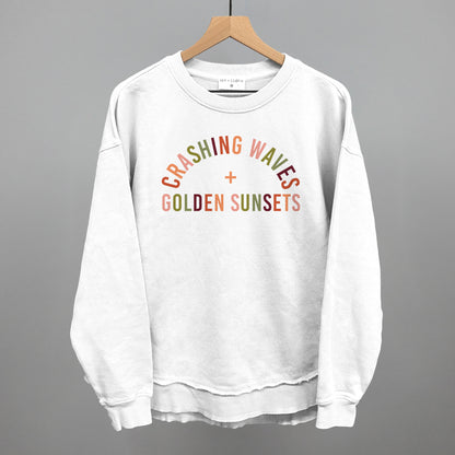 Crashing Waves And Golden Sunsets