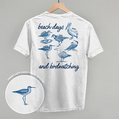 Beach Days And Birdwatching (Back Print)