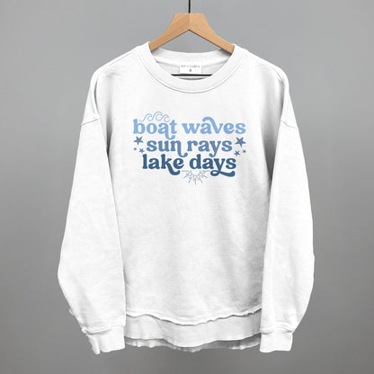 Boat Waves, Sun Rays, Lake Days