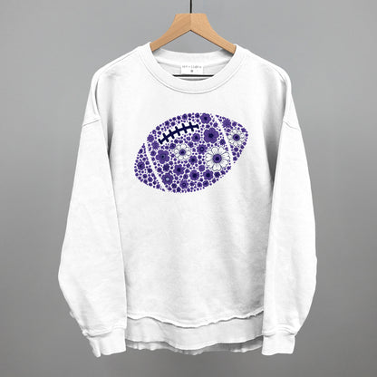 Floral Football Purple