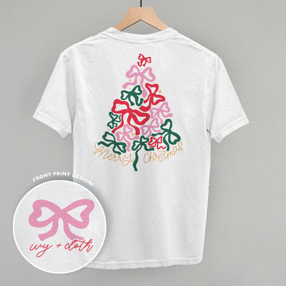 Merry Christmas Bow Tree (Back Print)