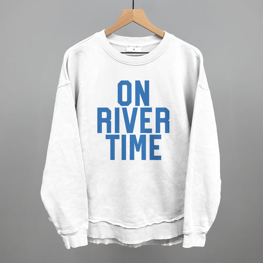 On River Time Block Letters