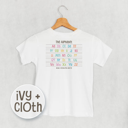 Colorful Alphabet (Kids Back Print)