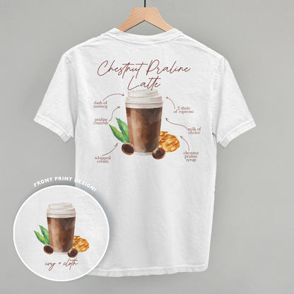 Chestnut Praline Latte Recipe (Back Print)