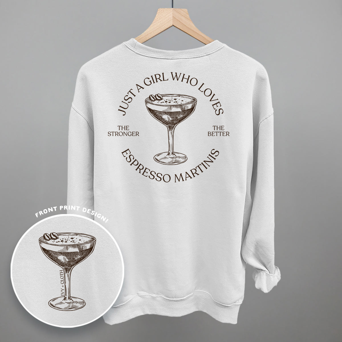 Just A Girl Who Loves Espresso Martinis (Back Print)