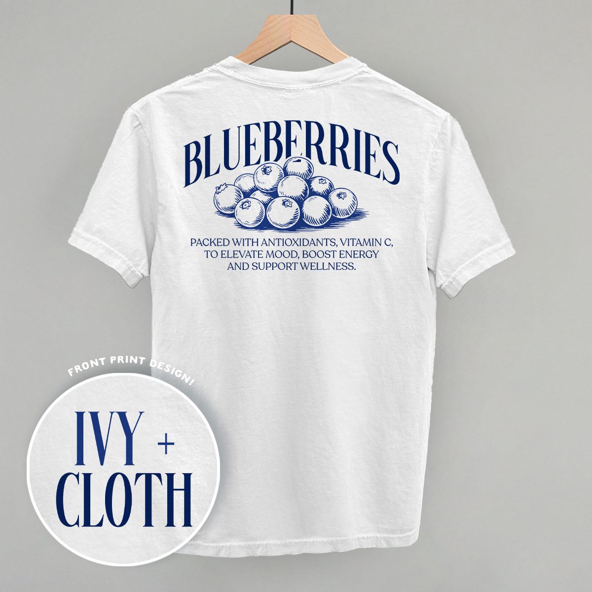 Blueberry Wellness (Back Print)