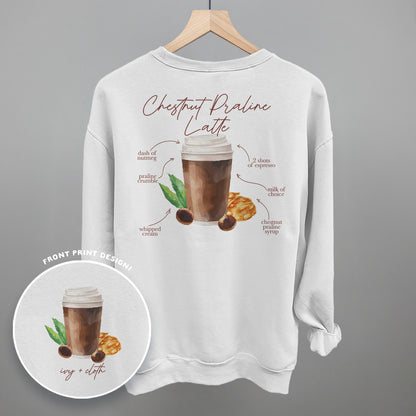 Chestnut Praline Latte Recipe (Back Print)