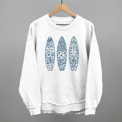 Blue Floral Surfboards