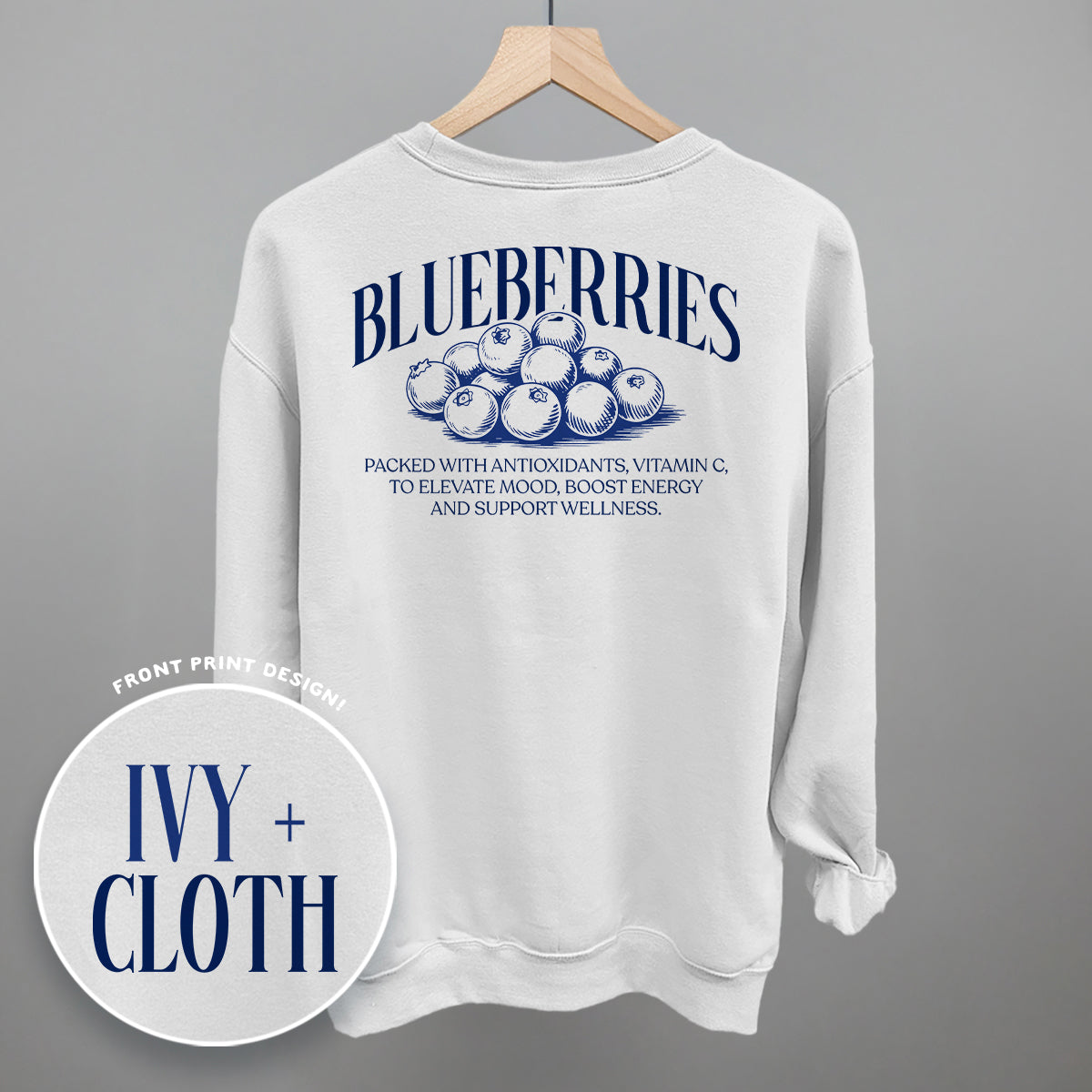 Blueberry Wellness (Back Print)